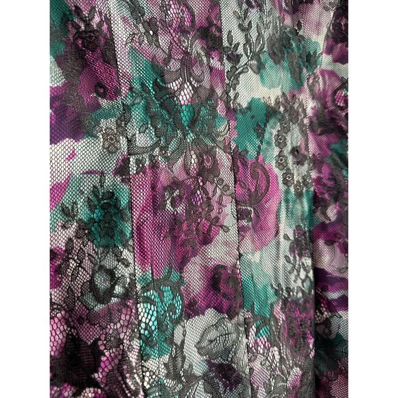 NWT Pearl by Georgina Woman's Purple Lace Blazer Size 2 - Picture 2 of 7